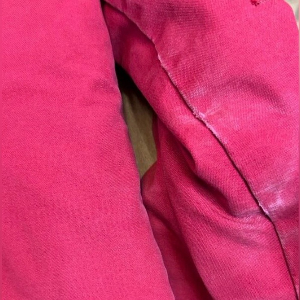 L.L. Bean Women's Raspberry Canvas Jacket with Corduroy Collar - Picture 7 of 15